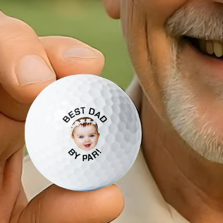Beste vader door Par Golfballen, Aangepaste foto o Golfballen