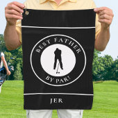 Beste vader door par golfer aangepaste moderne spo golfhanddoek