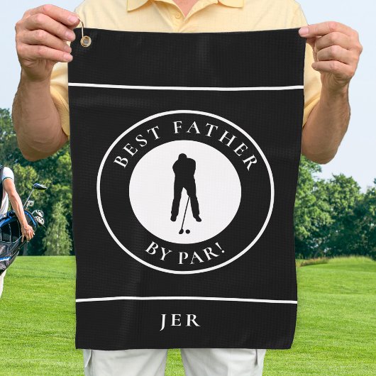 Beste vader door par golfer aangepaste moderne spo golfhanddoek