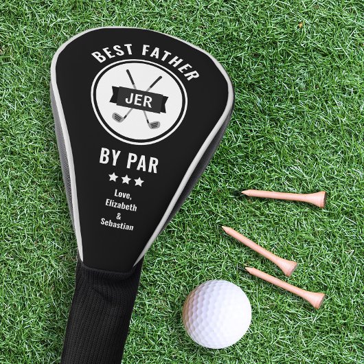 Beste vader door Par Golfer Golfliefhebber Modern  Golfheadcover