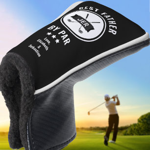 Beste vader door Par Golfer Golfliefhebber Zwart M Golfheadcover
