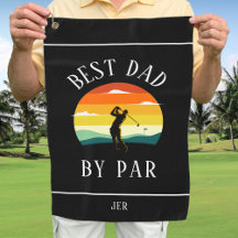 Beste Vader Door Par Golfer Silhouet Zwart Wit