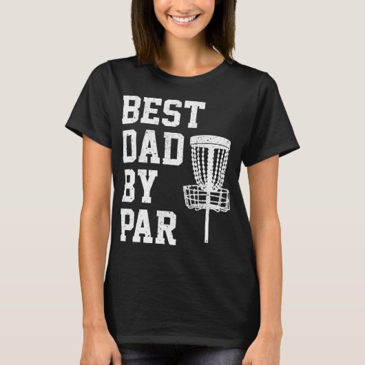 Beste Vader Door Par Grappig Disc Golf Cadeau T-shirt (Voorkant)