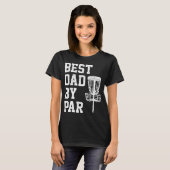 Beste Vader Door Par Grappig Disc Golf Cadeau T-shirt (Voorkant volledig)