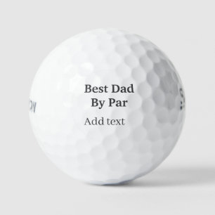Beste vader door par grijs zwart vaderdag naam een golfballen