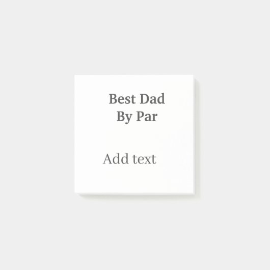 Beste vader door par grijs zwarte vaderdag naam ee post-it® notes (Voorkant)