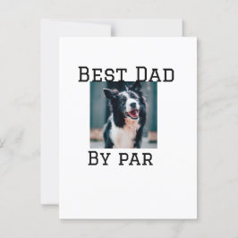 Beste vader door par hond huisdier foto modern een briefkaart