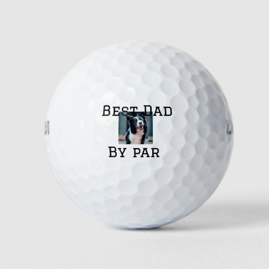 Beste vader door par hond huisdier foto modern een golfballen (Voorkant)