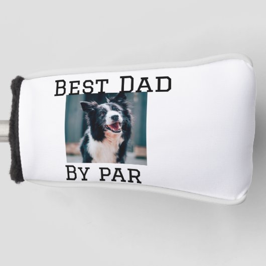 Beste vader door par hond huisdier foto modern een golfheadcover (Voorkant)