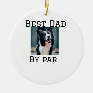 Beste vader door par hond huisdier foto modern een keramisch ornament