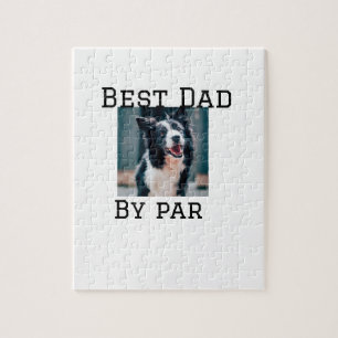 Beste vader door par hond huisdier foto modern een legpuzzel