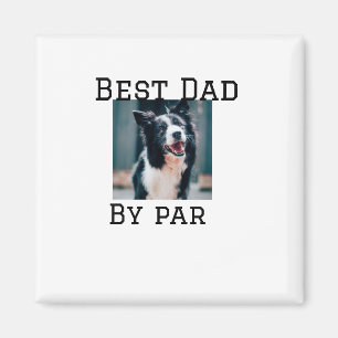 Beste vader door par hond huisdier foto modern een magneet
