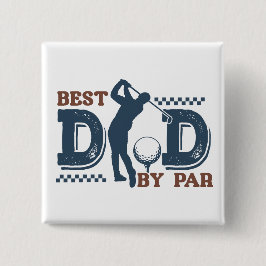 Beste vader door Par-knop Vierkante Button 5,1 Cm