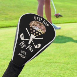 Beste vader door Par met Aangepaste Foto Vaderdag Golfheadcover