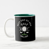 BESTE VADER DOOR PAR MONOGRAM NAAM TWEEKLEURIGE KOFFIEMOK (Links)
