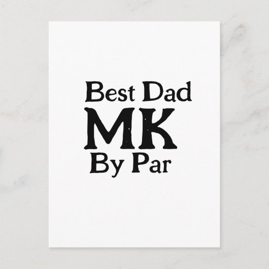 Beste vader door par monogram vaderdag simpel rust briefkaart (Voorkant)