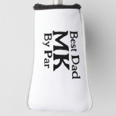Beste vader door par monogram vaderdag simpel rust golfheadcover (Draai 90)