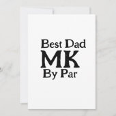 Beste vader door par monogram vaderdag simpel rust kaart (Voorkant)