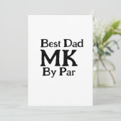 Beste vader door par monogram vaderdag simpel rust kaart (Staand voorkant)