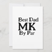 Beste vader door par monogram vaderdag simpel rust kaart (Achterkant)