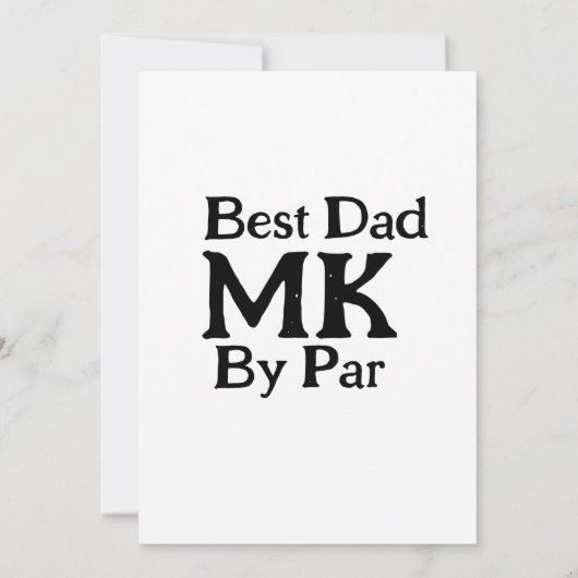 Beste vader door par monogram vaderdag simpel rust kaart (Achterkant)