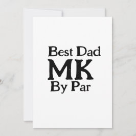 Beste vader door par monogram vaderdag simpel rust kaart