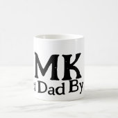 Beste vader door par monogram vaderdag simpel rust koffiemok (Center)