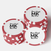 Beste vader door par monogram vaderdag simpel rust poker chips (Opstapeling)