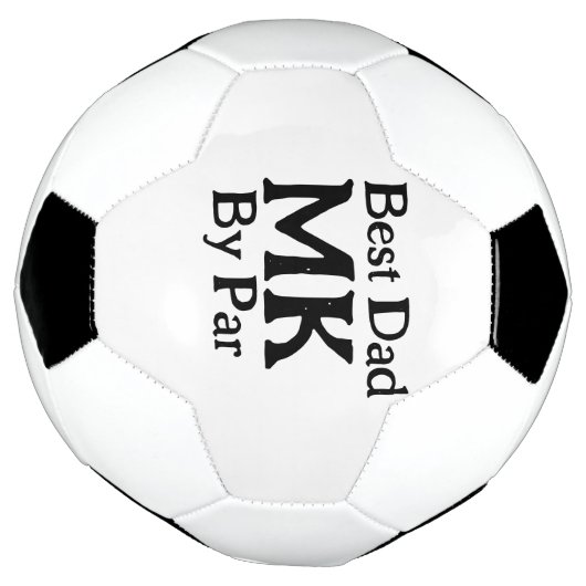 Beste vader door par monogram vaderdag simpel rust voetbal (Gedraaid)
