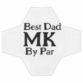 Beste vader door par monogram vaderdag simpel rust voetbal (Enkel)