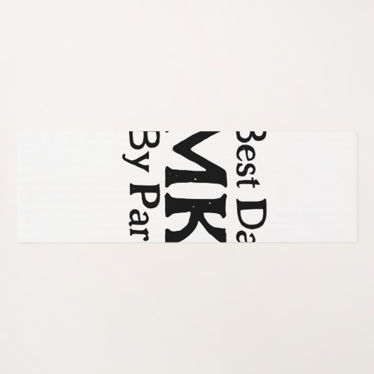 Beste vader door par monogram vaderdag simpel rust yogamat (Achterkant (horizontaal))