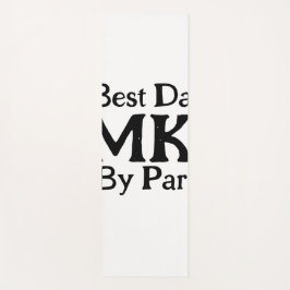 Beste vader door par monogram vaderdag simpel rust yogamat