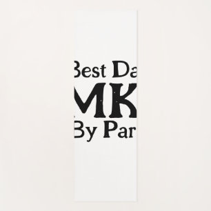 Beste vader door par monogram vaderdag simpel rust yogamat