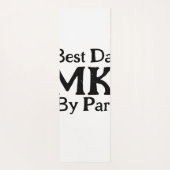 Beste vader door par monogram vaderdag simpel rust yogamat (Achterkant)