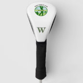 BESTE VADER DOOR PAR NAAM AANGEPASTE MONOGRAM GOLFHEADCOVER (Voorkant)