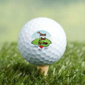 Beste Vader door Par -Naam/ Initiaal  Golfballen (Insitu Shirt)