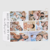 Beste vader door Par Photo Collage Vader Golfhanddoek (Horizontaal)