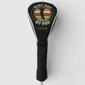Beste Vader Door Par Retro Vaderdag Golfheadcover (Voorkant)