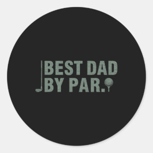  beste vader door par vader & #; s dag golfen bi ronde sticker