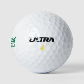 Beste Vader Door Par Vaderdag Retro Groen Golfballen (Logo)