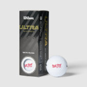 Beste Vader Door Par Vaderdag Retro Rood Golfballen (Verpakking)