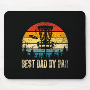 Beste vader door Par Vintage Disc Golf Grappige va Muismat