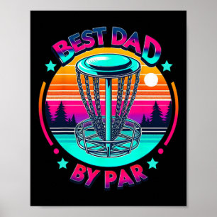 Beste Vader Door Par Vintage Disc Golf Vader Voor Poster
