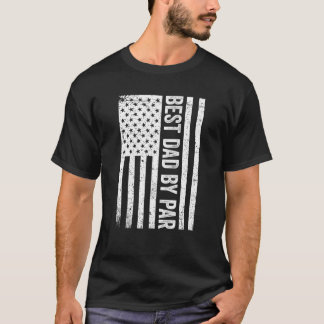 Beste Vader Door Par Vintage Retro Golf Vaderdag G T-shirt