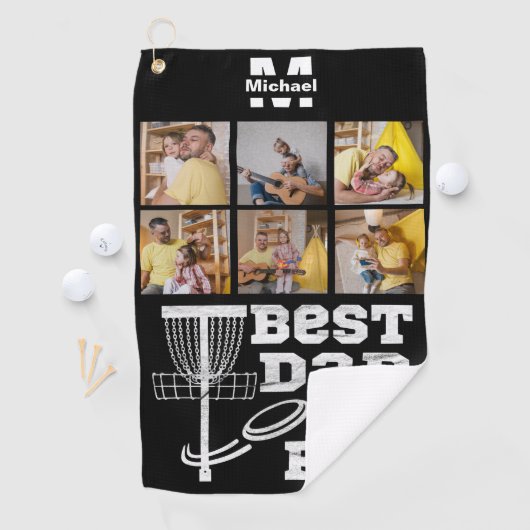 beste vader door paridiskgolf frisbee Aangepast 6  Golfhanddoek (Insitu)