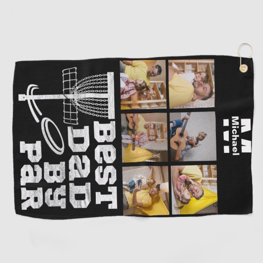 beste vader door paridiskgolf frisbee Aangepast 6  Golfhanddoek (Horizontaal)