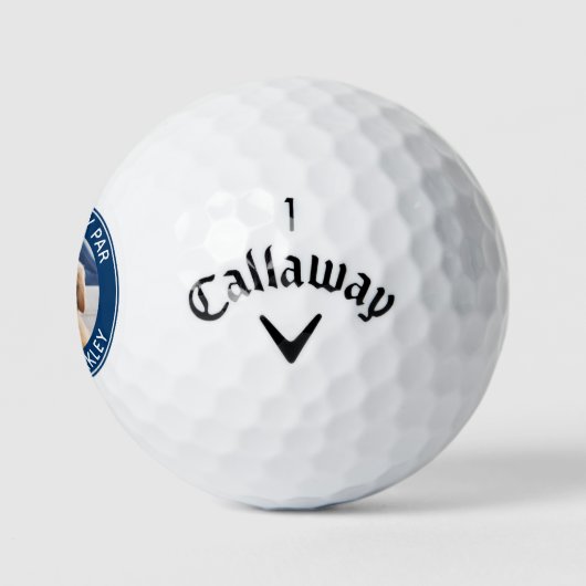 Beste vader door persoonlijke foto's van Par-geper Golfballen (Logo)