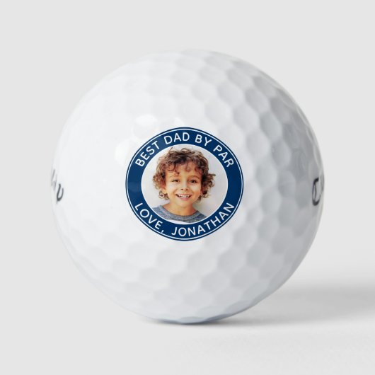 Beste vader door persoonlijke gepersonaliseerde Mo Golfballen (Voorkant)