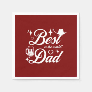 Beste vader Elegant Ontwerp Servet