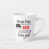 Beste vader en BMW Latte Mok (Rechts)